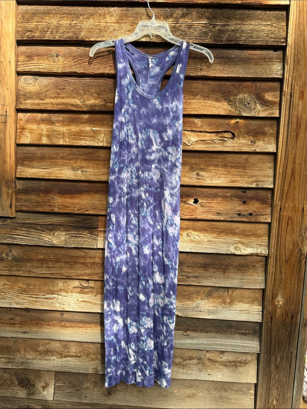 YFB fully lined racerback maxi dress tie dye
